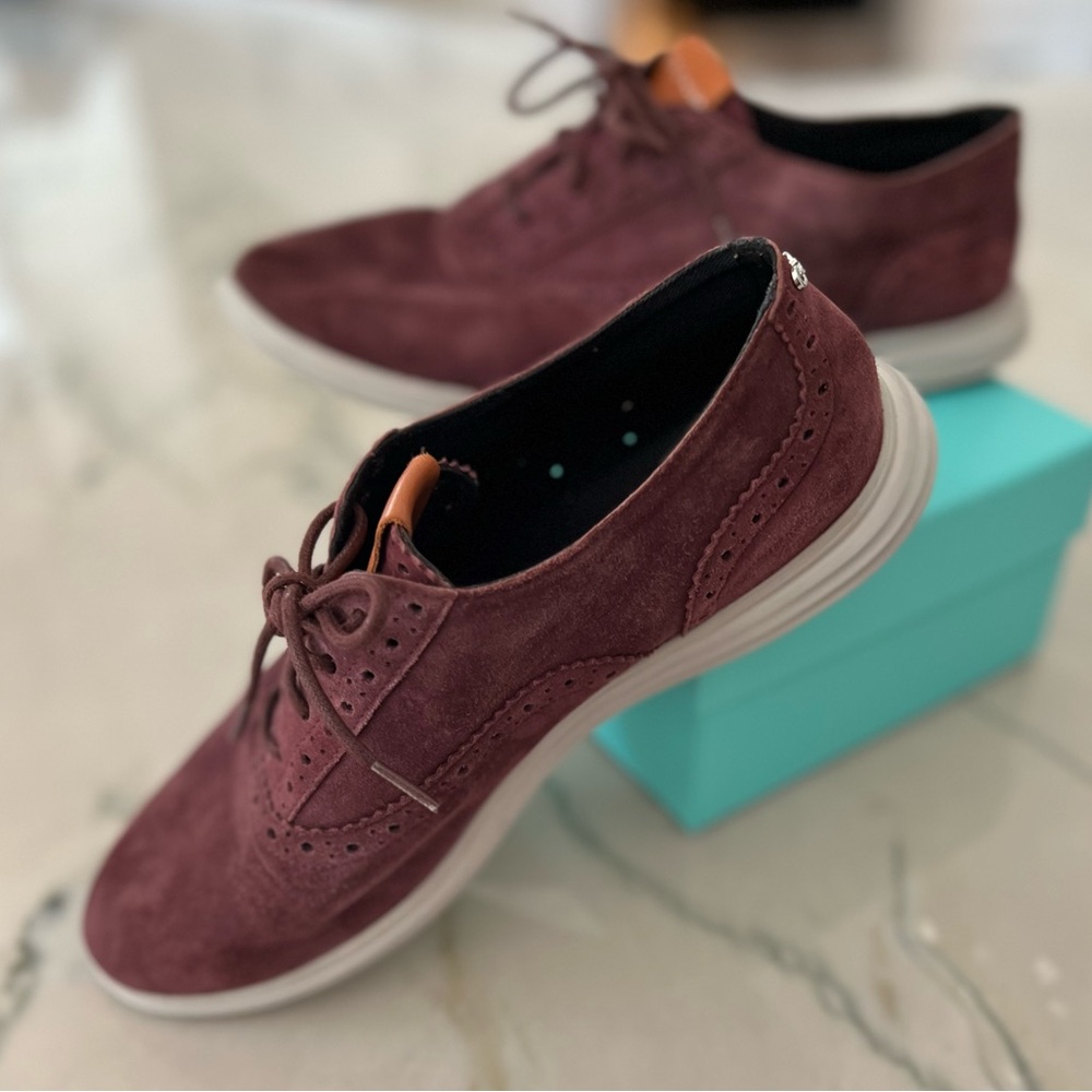 Cole Haan Zero Ground wingtip Oxford Shoes sz 7.5 - Picture 6 of 16